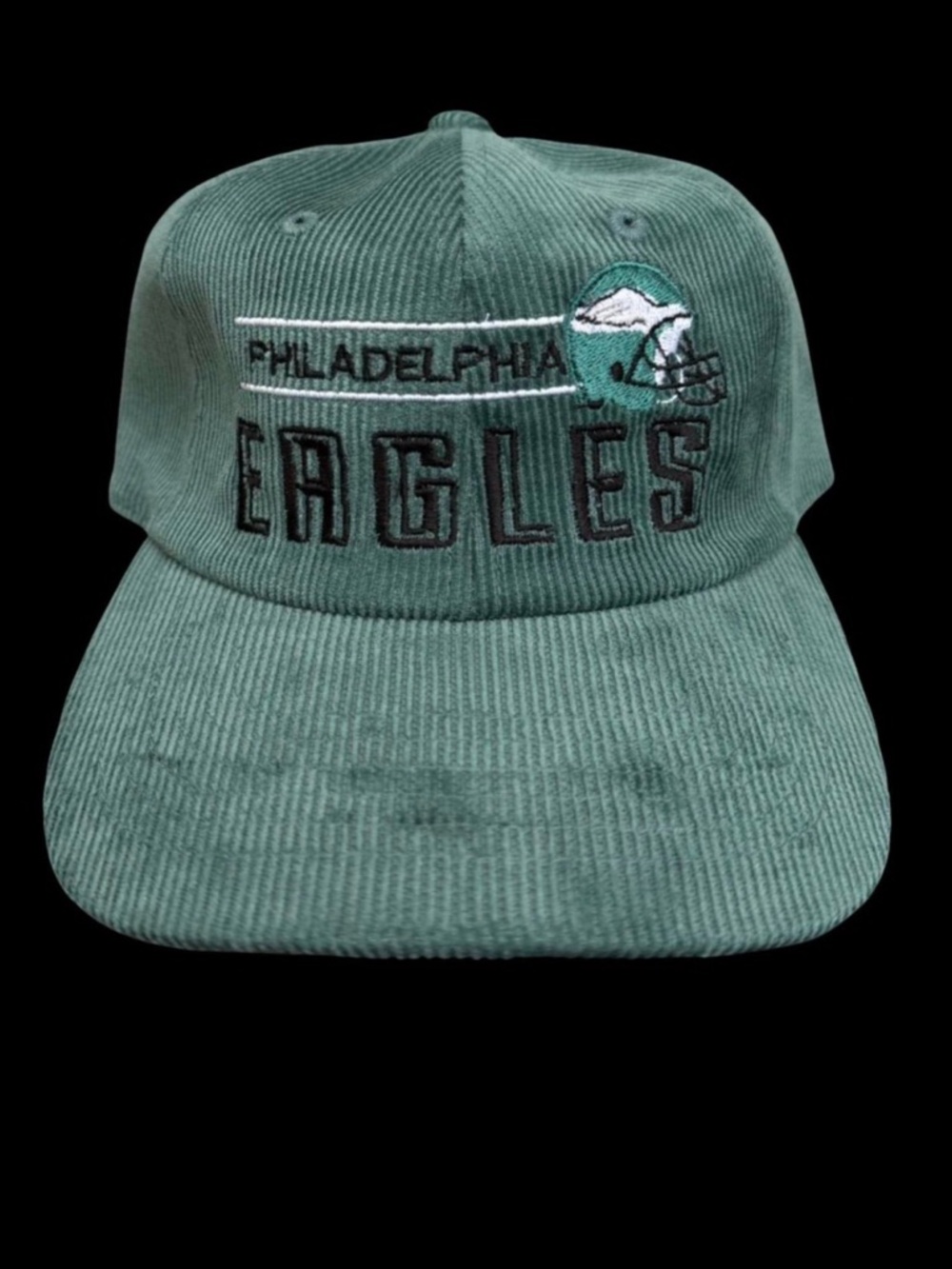 New Embroidered Philadelphia Eagles Corduroy Script Snapback